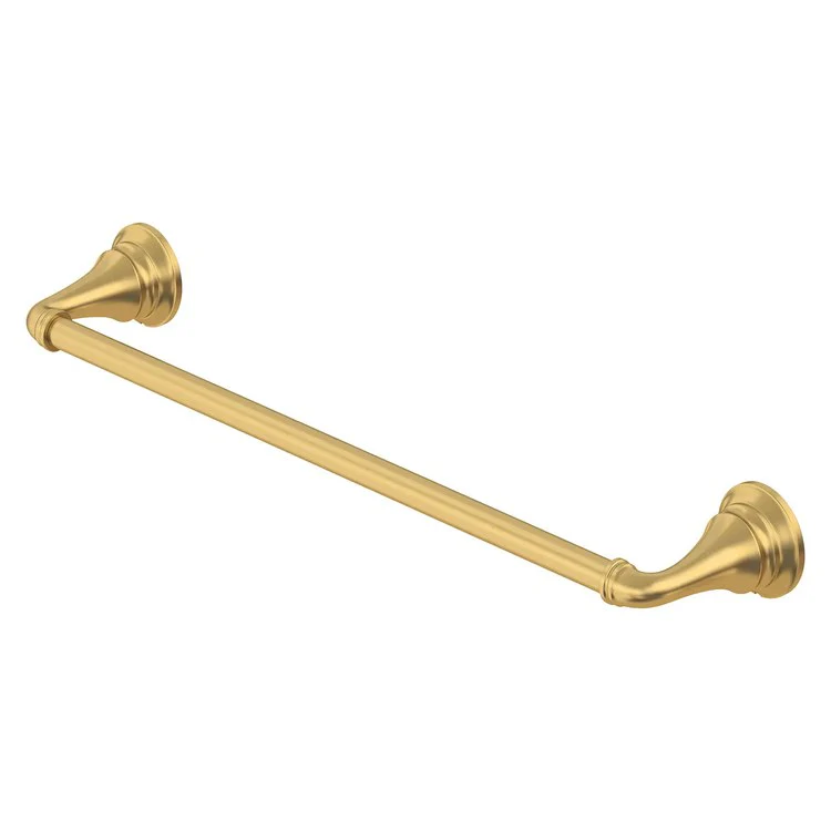 Towel Bar Delancey 18 Inch Single Brushed Cool Sunrise Metal/Brass - Frankwebs