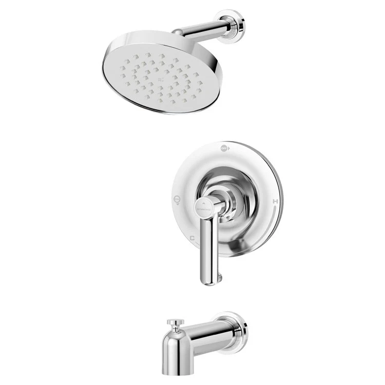 Tub and Shower Trim Museo Round 1 Lever Polished Chrome ADA 1.5 Gallons per Minute - Frankwebs