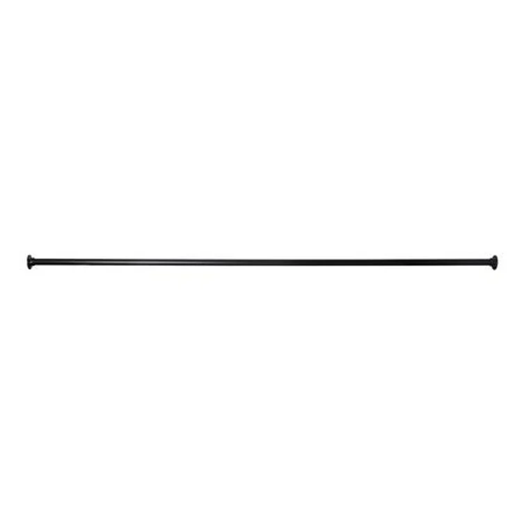 Shower Rod Straight with 310 Flanges Polished Chrome 84 Inch Brass - Frankwebs