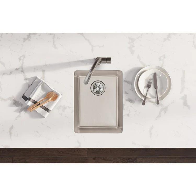 Lavatory Sink Lustertone Iconix 16.5 x 20.5 Inch Rectangle Luminous Satin - Frankwebs