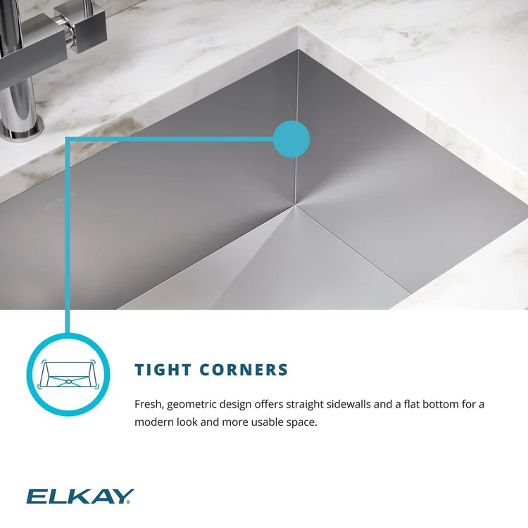 Sink Kit Crosstown 23.5 x 18.25 Inch Single Bowl Polished Satin Bottom Grid Strainer Drain Cleanser Towel Cloth Bag Geometric Design Offers Straight Sidewalls and a Flat Bottom for a Modern Look and More Usable Space - Frankwebs