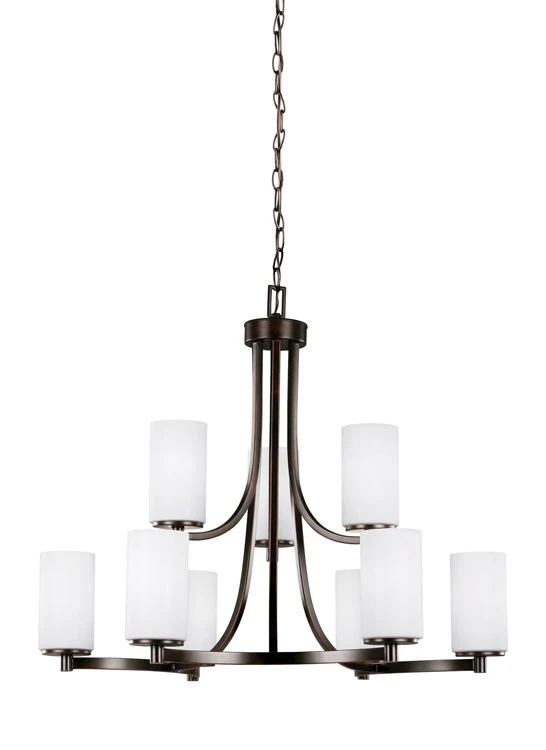 Hettinger Nine-Light Two-Tier LED Chandelier - Frankwebs