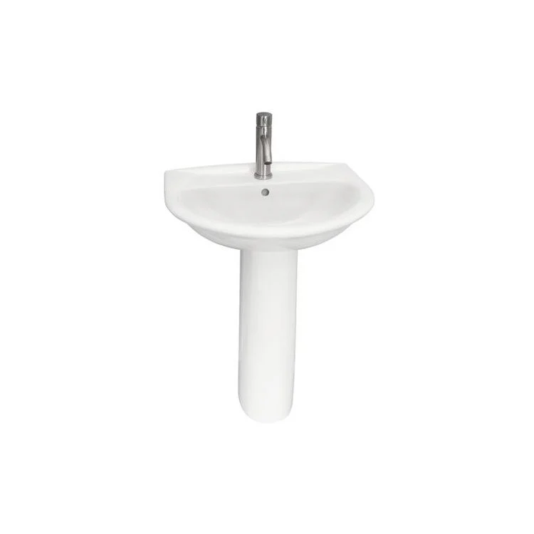 Pedestal Top Karla 505 20 Inch White 4 Inch Spread Vitreous China - Frankwebs