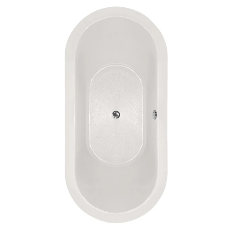 Soaking Tub Designer Collection Elle 66 x 32 Inch Drop-In Tub Only Center Bone Acrylic - Frankwebs