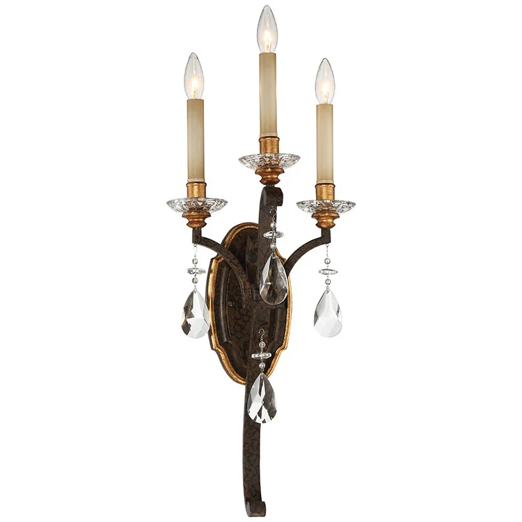 Chateau Nobles Three-Light Wall Sconce - Frankwebs
