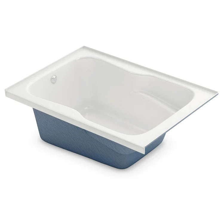 Soaking Tub 60 x 36-1/2 x 21-1/2 Inch 1-Piece Left Drain Outlet White AcrylX - Frankwebs