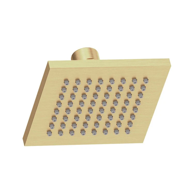 Showerhead Duro 1 Function Brushed Bronze 4 Inch 1.5 Gallons per Minute Fixed Full Spray - Frankwebs