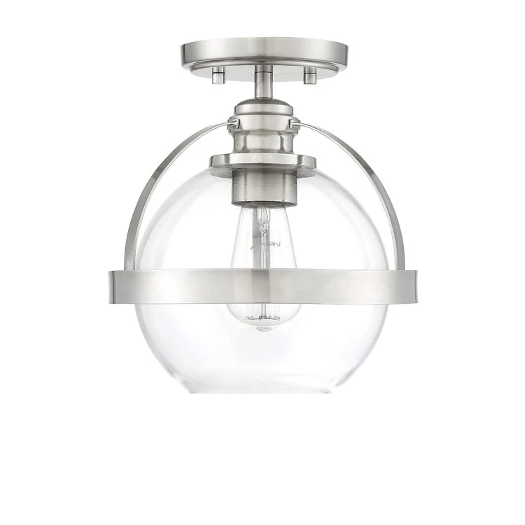 Pendleton Single-Light Semi-Flush Mount Ceiling Fixture - Frankwebs