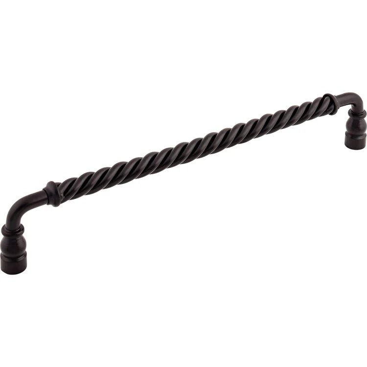 Pull Normandy Twisted Bar Patina Black Steel 12 Inch 12-3/4 x 2/3 x 2-1/8 Inch - Frankwebs