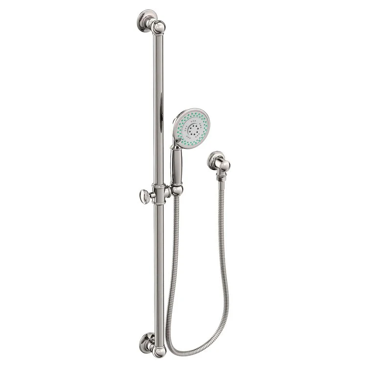 Handshower Set Tub and Shower Slidebar with Wheel Handle Polished Brass Uncoated Living 3 Function 1.8 Gallons per Minute - Frankwebs