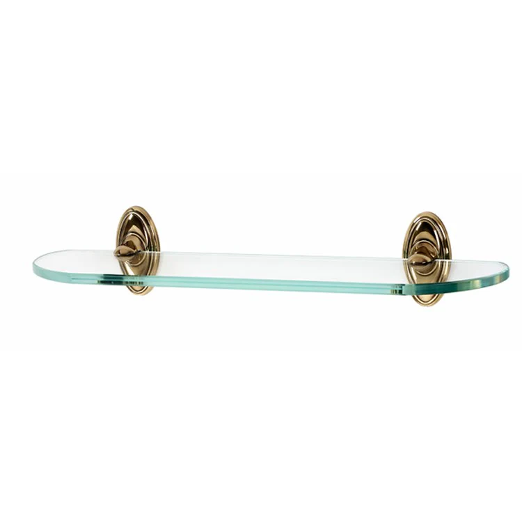 Shelf Classic Traditional Bath with Brackets Antique English 24 Inch Brass/Glass - Frankwebs