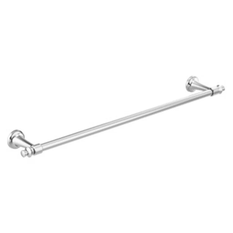 Towel Bar Dorval 24 Inch Chrome 3-3/4 Inch Wall Mount - Frankwebs