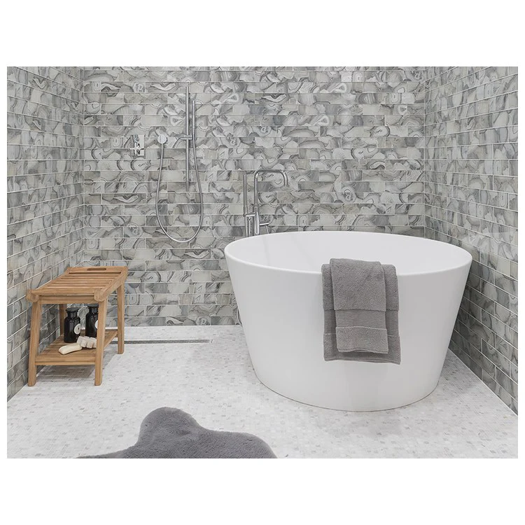 Air Tub Halo 52 x 52 Inch Freestanding Flat Rim Center Biscuit Matte Round Sculpturestone 121 Gallons 25 Inch - Frankwebs