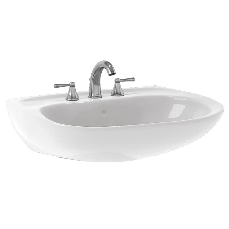 Prominence Wall-Mount Bathroom Sink with Three Holes - Frankwebs