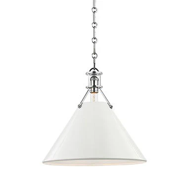 Painted No.2 Single-Light Large Pendant by Mark D. Sikes - Frankwebs