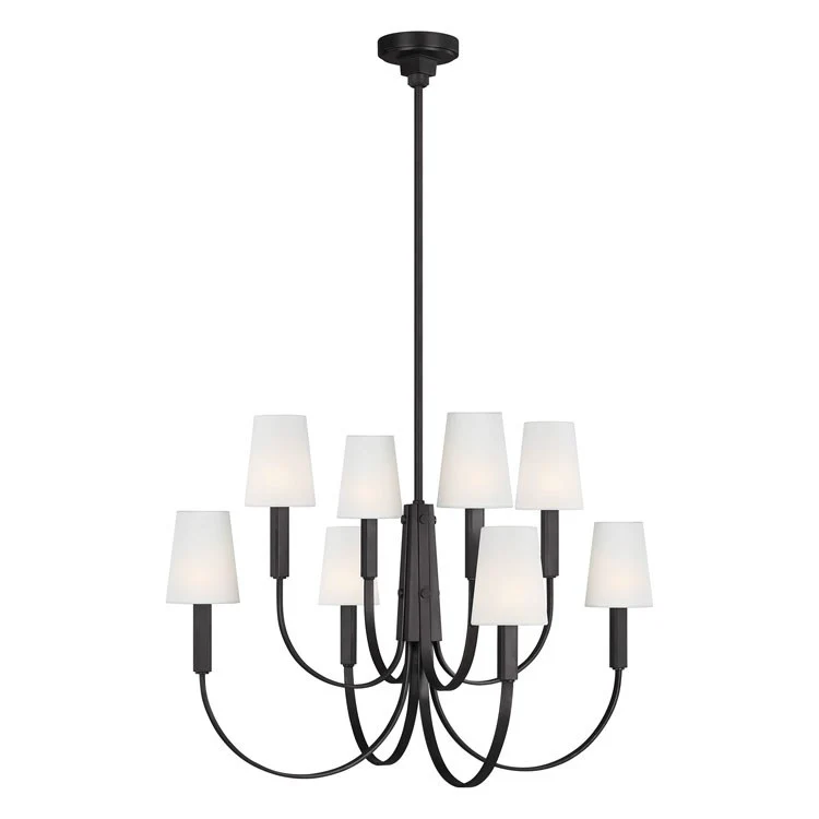 Logan Eight-Light Two-Tier Chandelier by Thomas O'Brien - Frankwebs