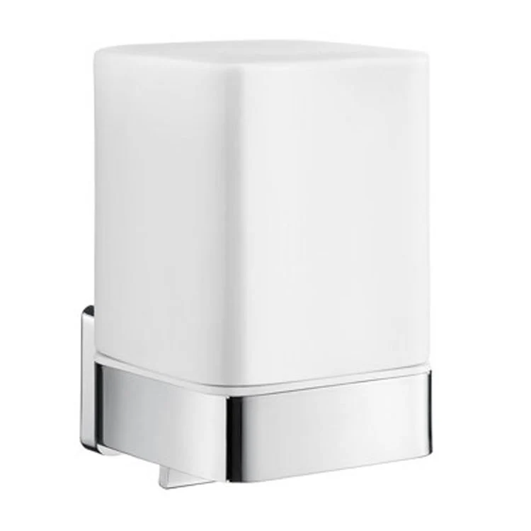 Soap Dispenser Ice Polished Chrome Wall Mount Porcelain Brass with Holder 200 Milliliters - Frankwebs
