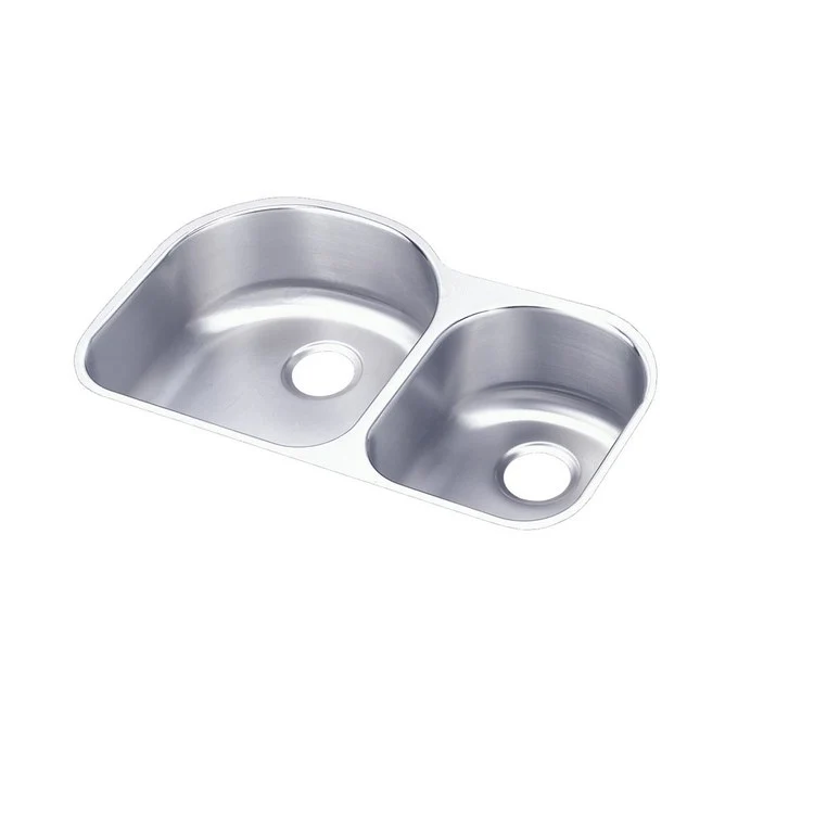 Kitchen Sink Harmony 31 x 20 Inch Double Bowl Offset 60/40 Kit Lustrous Satin Undermount - Frankwebs