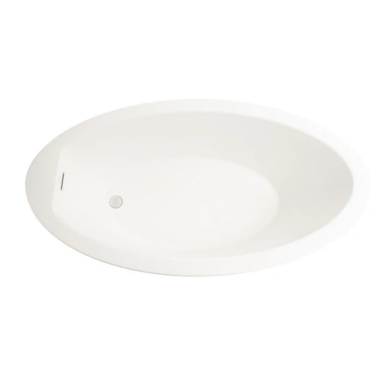 Soaking Tub Studio Collection Aubry 60 x 32 Inch Freestanding Tub Only End Bone Acrylic - Frankwebs