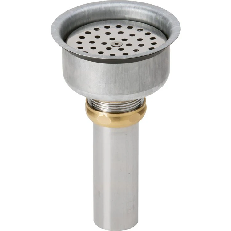 Basket Strainer Perfect Drain Vandal-Resistant Strainer Chrome 4 Inch Brass LKPDVR18B - Frankwebs