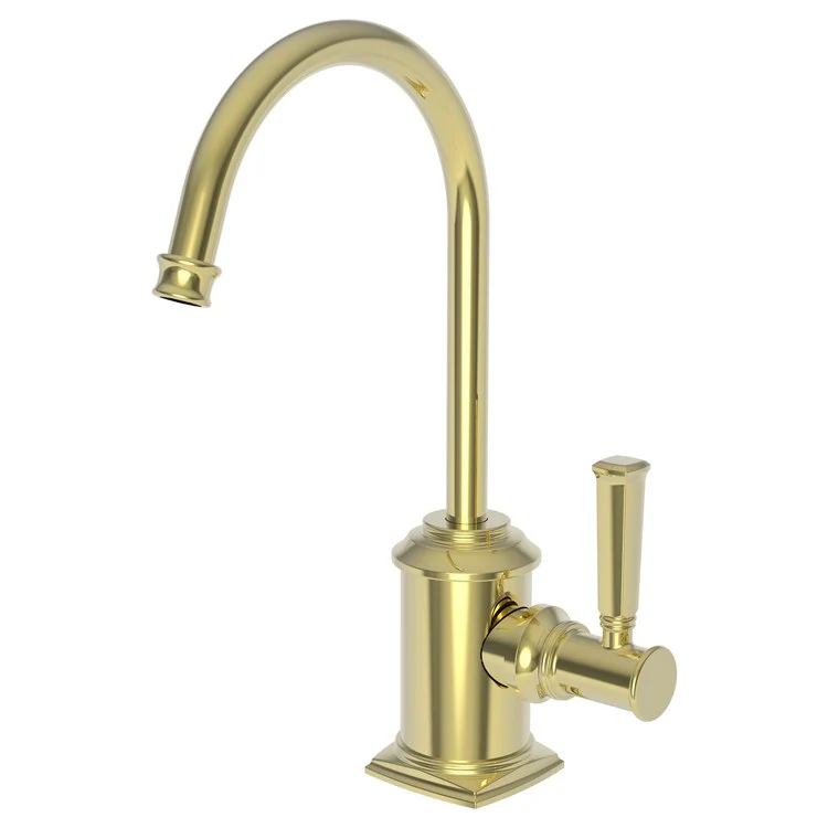 Cold Water Dispenser Zemora 1 Lever ADA Gooseneck Satin Brass PVD - Frankwebs