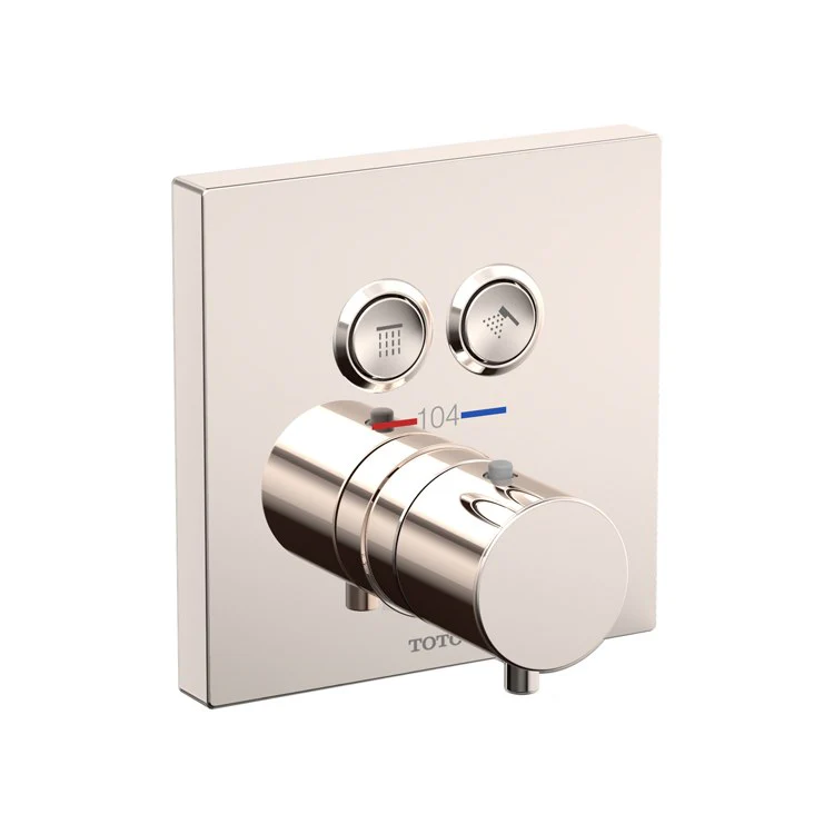 Thermostatic Trim 2 Function Square 1 Knob Polished Chrome for Requires Mini Unit TBN01001U - Frankwebs