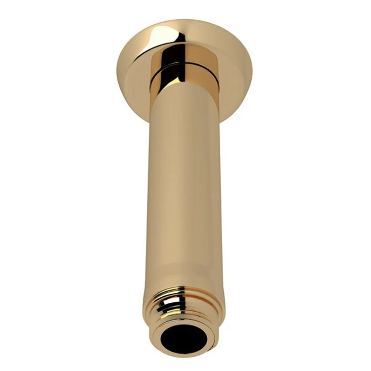 Shower Arm Holborn Polished Nickel 4 Inch 1/2 Inch Inlet & 1/2 Inch Outlet Brass Ceiling Mount - Frankwebs