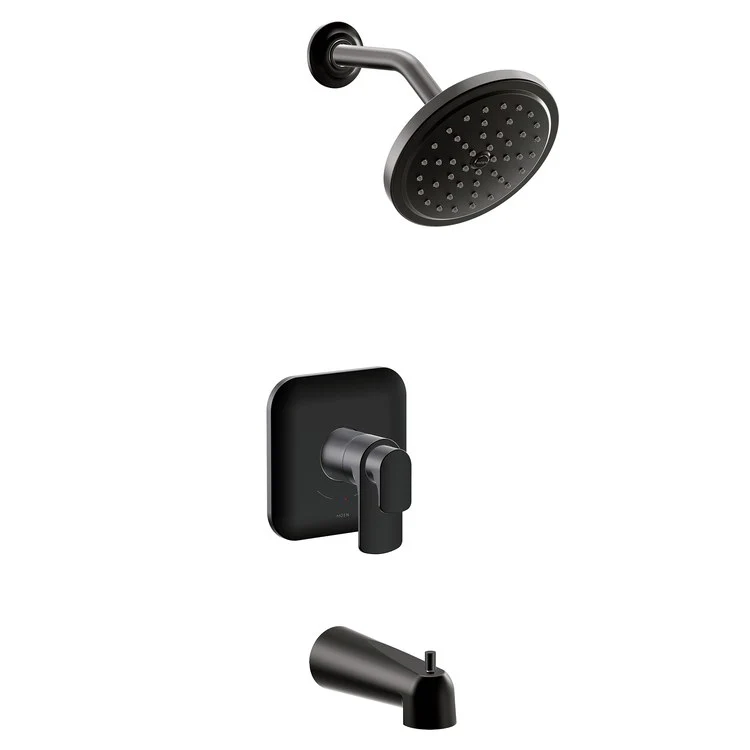 Tub and Shower Trim Rizon M-Core 4-Series 2 Lever Matte Black WaterSense ADA 1.75 GPM - Frankwebs