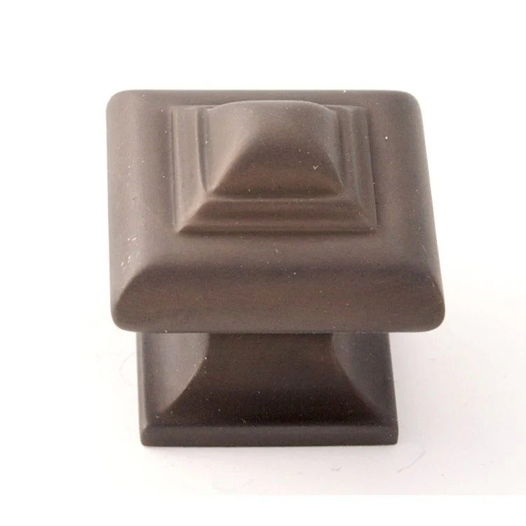 Knob Geometric Square Satin Nickel Brass 1-1/4 Inch 1-1/4 Inch 1 Inch - Frankwebs