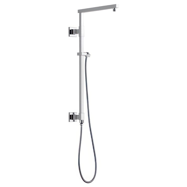 Shower Column Emerge Universal Showering Components Angular Lumicoat Stainless 26 Inch - Frankwebs