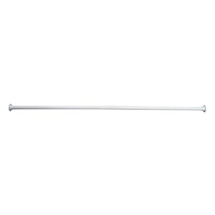 Shower Rod Straight with 310 Flanges Polished Chrome 84 Inch Brass - Frankwebs
