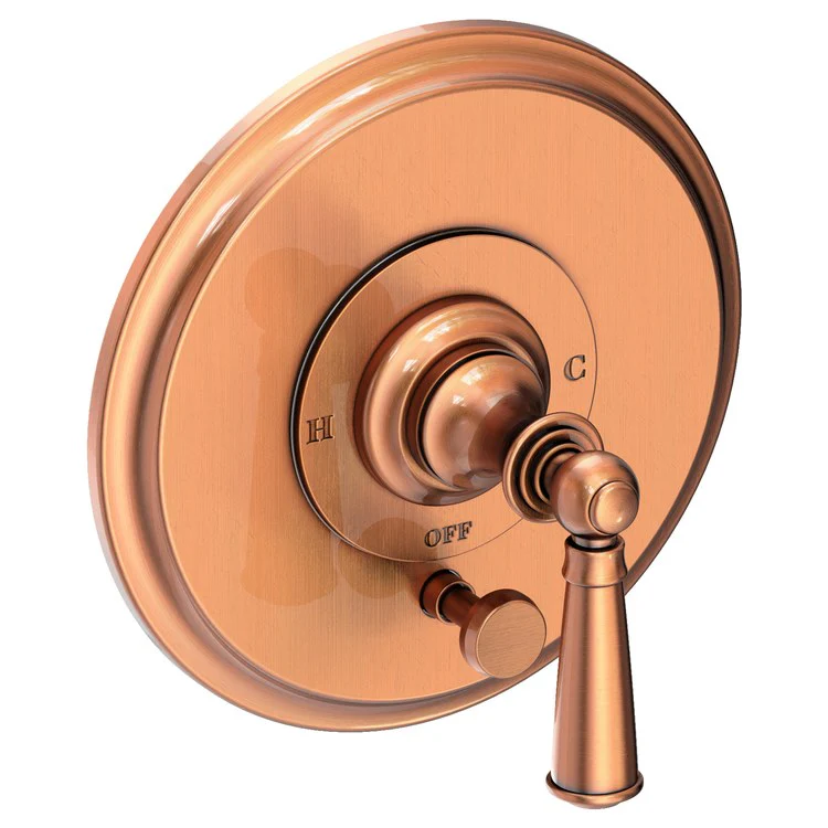 Sutton Pressure Balance Tub/Shower Valve Trim Only with Lever Handle - Satin Brass PVD - Frankwebs