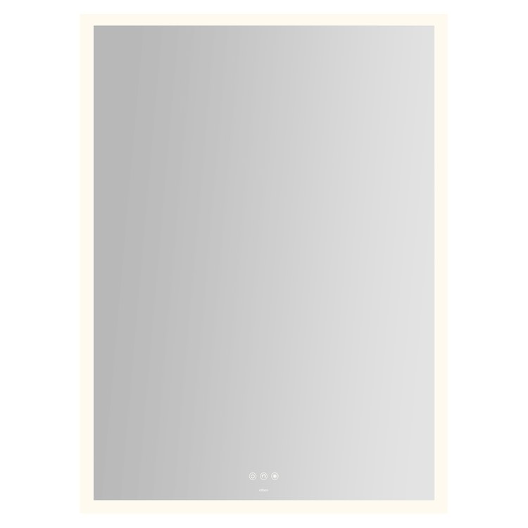 Bathroom Mirror Instinct with Perimeter Lighting Rectangular 36 x 48 Inch Wall Mount - Frankwebs