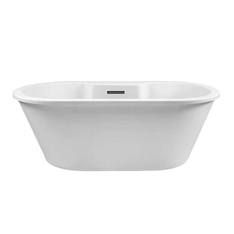 Soaking Tub New Yorker 10 71.75 x 35.5 Inch Freestanding Faucet Deck Center Biscuit Acrylic CXL 83 Gallons 23-1/4 Inch - Frankwebs