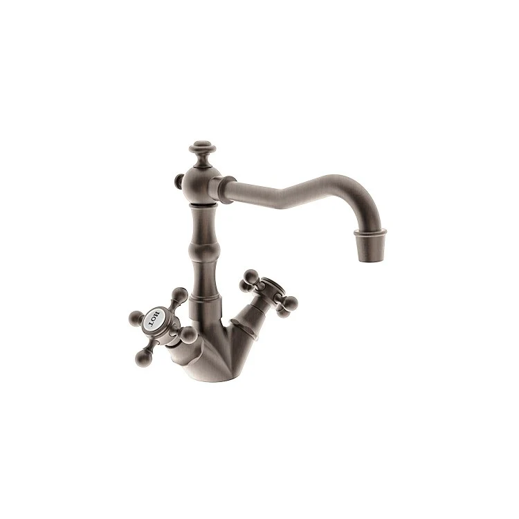 Bar Faucet Chesterfield 2 Cross ADA Satin Gold PVD Spout Height 5-1/4 Inch - Frankwebs