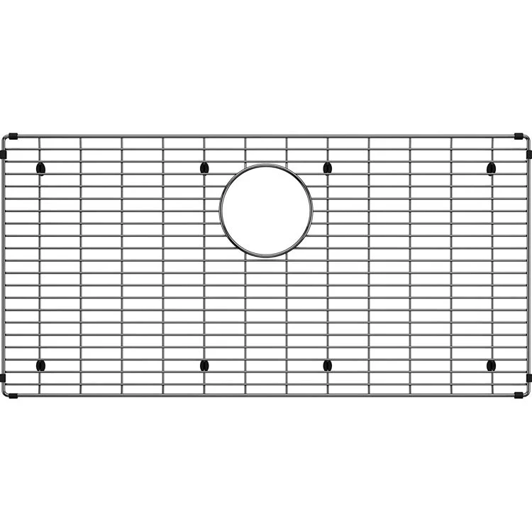 Sink Grid Quatrus Center Rear Drain Stainless Steel for Ergon Farmhouse Sink 15-7/16 Inch - Frankwebs