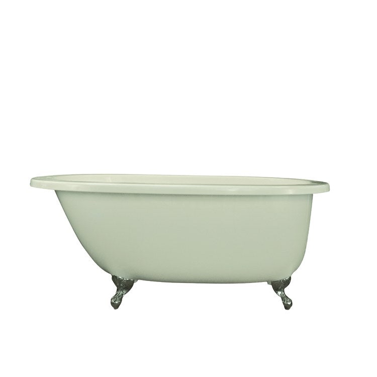 Soaking Tub Ston Collection Annette 65 x 36 Inch with Flat Deck Tub Only Center Biscuit Hydroluxe SS - Frankwebs