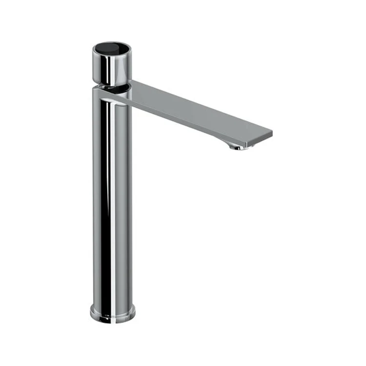 Lavatory Faucet Eclissi 1 Circular Satin Nickel/Matte Black 1.2 Gallons per Minute Tall Spout 9-59/64 Inch - Frankwebs