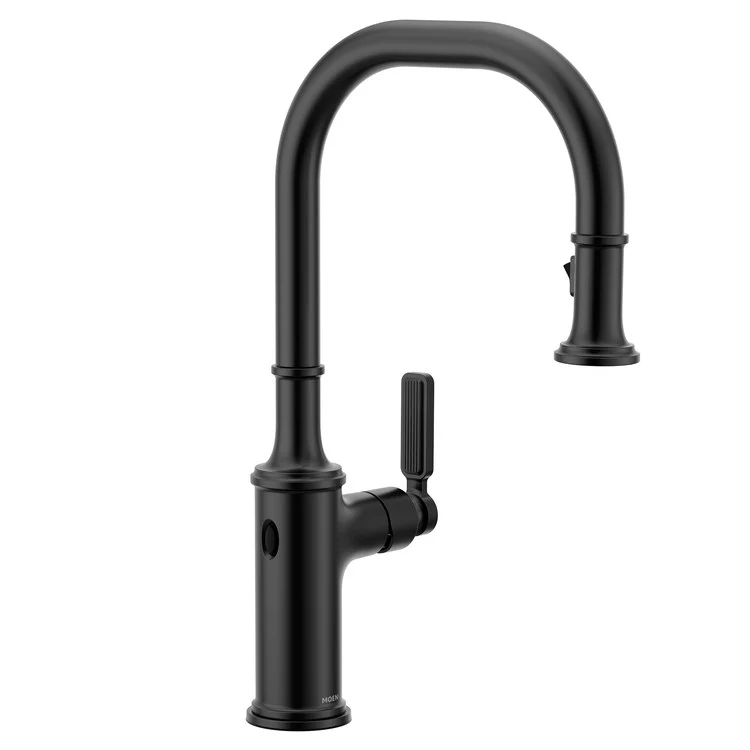 Kitchen Faucet Smyth 1 Lever ADA Matte Black High Arc 1/3 Hole MotionSense Wave 1.5 Gallons per Minute - Frankwebs