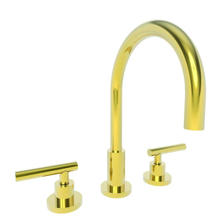 East Linear Two Handle Widespread Bathroom Faucet with Lever Handles with Drain - Satin Bronze PVD - Frankwebs