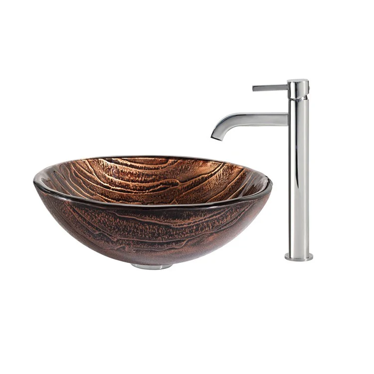 Gaia Glass Vessel Sink with Ramus Faucet - Frankwebs