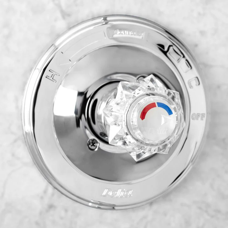 Classic Monitor 13 Series Pressure Balance Tub/Shower Trim with Clear Knob Handle - Frankwebs