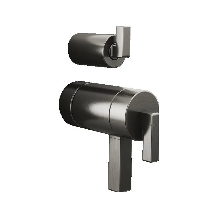 Handle Kit Frank Lloyd Wright Zinc 2 Lever Chrome ADA for TempAssure Thermostatic Valve with Integrated Diverter Trim - Frankwebs
