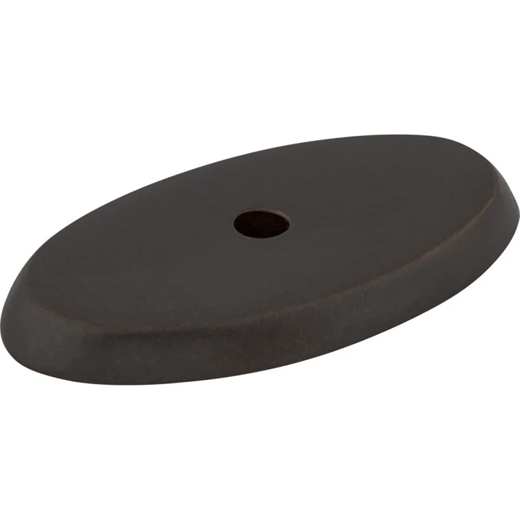 Knob Backplate Aspen Oval Medium Bronze 1-3/4 Inch 1 Hole Bronze - Frankwebs