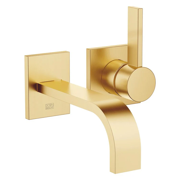 Lavatory Faucet MEM Mixer Wall Mount 1 Lever ADA WaterSense Brushed Durabrass 1.2 Gallons per Minute Less Drain 2 Hole - Frankwebs