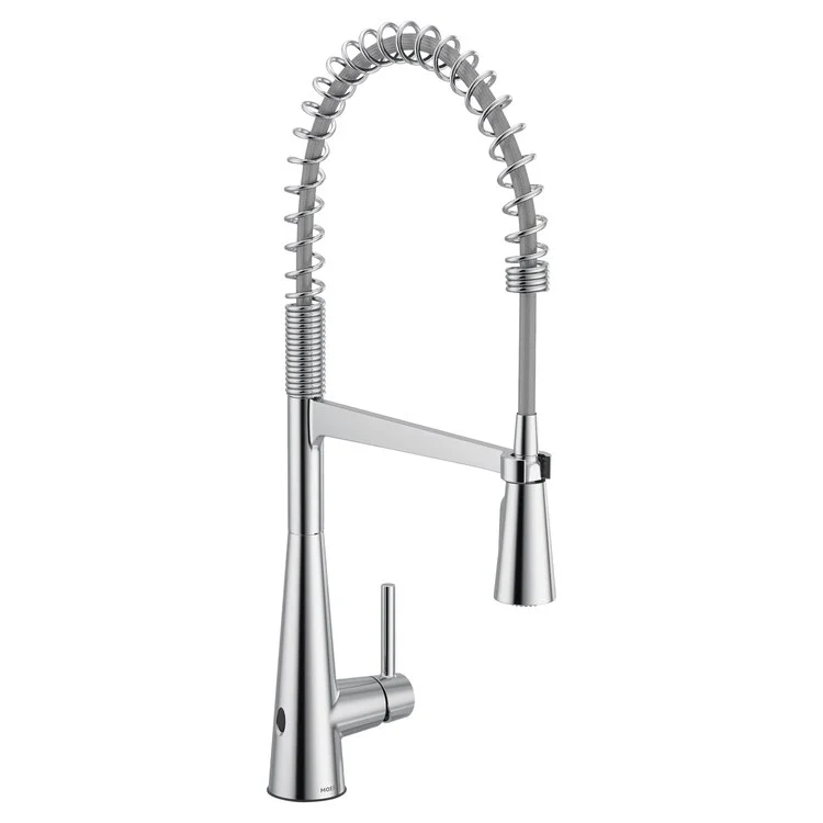 Kitchen Faucet Sleek Touchless Pre-Rinse Spring with Deck Plate 1 Lever ADA CALGreen Matte Black High Arc 1/3 Hole PowerClean/MotionSense Wave 1.5 Gallons per Minute - Frankwebs