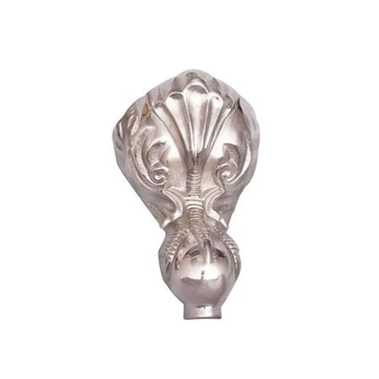 Freestanding Tub Ballard 57 Inch Roll Top Oval Cast Iron White/Brushed Nickel Ball and Claw Feet 7 Inch Center Faucet Holes - Frankwebs