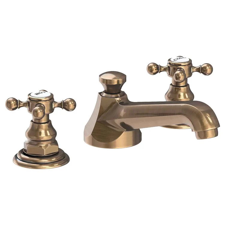Lavatory Faucet Astor Widespread 8 to 20 Inch Spread 2 Cross ADA Antique Copper 1.2 Gallons per Minute Brass Spout Height 1-7/16 Inch - Frankwebs