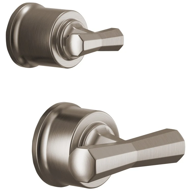 Handle Kit Beauclere 2 Cross Brilliance Luxe Gold ADA for Pressure Balance Valve with Integrated Diverter Trim - Frankwebs