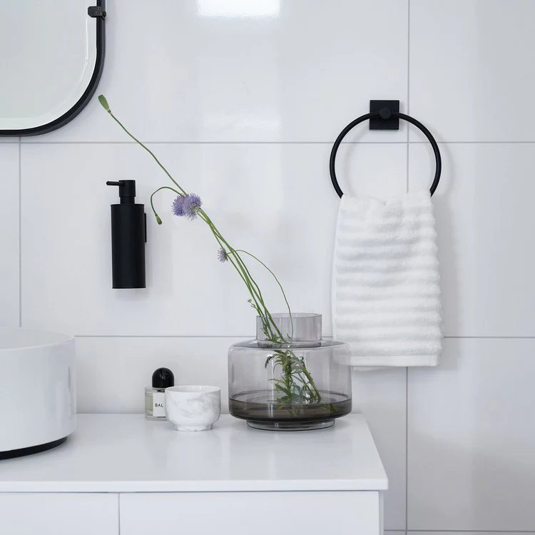 Soap Dispenser House Black Wall Mount Porcelain Brass 150 Milliliters - Frankwebs